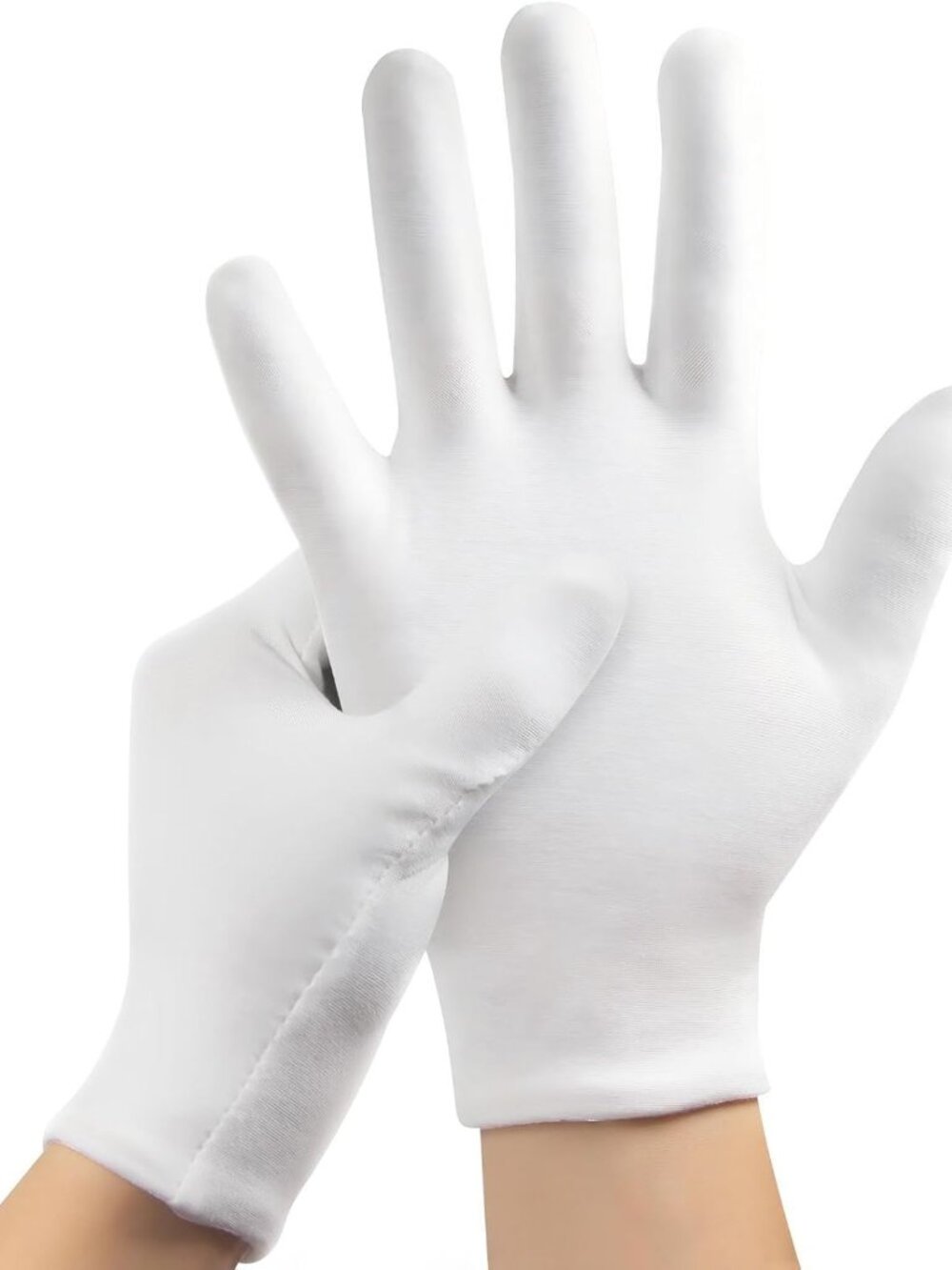 3 Pairs Cotton Gloves For Dry Hands Sleeping, Soft Moisturizing Eczema Gloves Ov